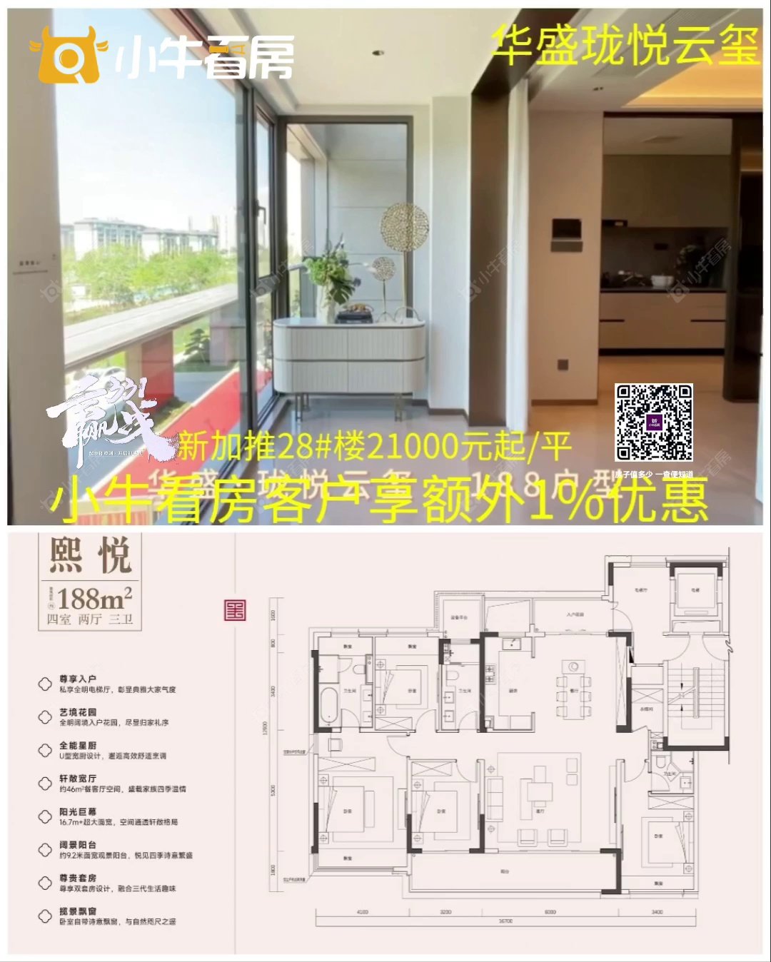 查看华盛珑悦云玺新房项目动态封面图